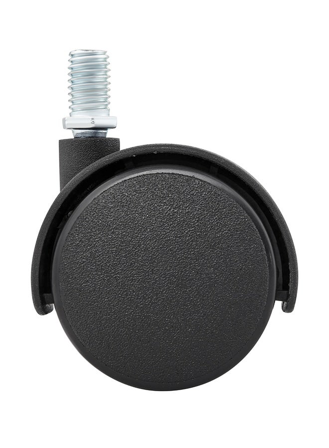 BMB tools 2inch 4-Piece Black Swivel Caster Wheels Set - 25kg Load Capacity (100kg Total) Non-Marking Nylon Wheels with M10x35mm Threaded Stem for Office Chairs, Cabinets, Storage Racks, Light Workbenches - Image 4